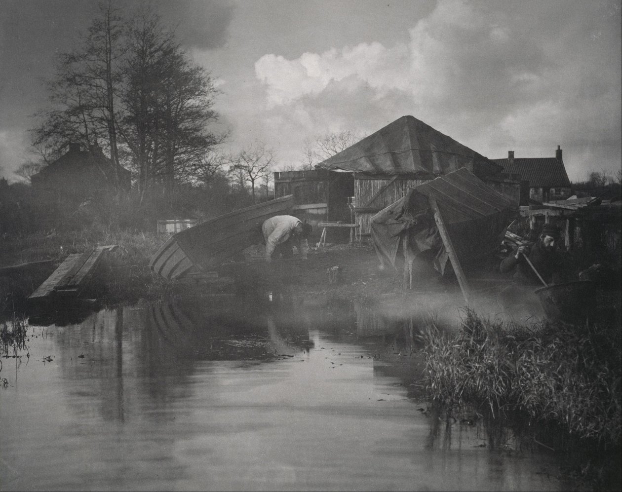 Norfolkilainen veneveistämö tekijältä Peter Henry Emerson