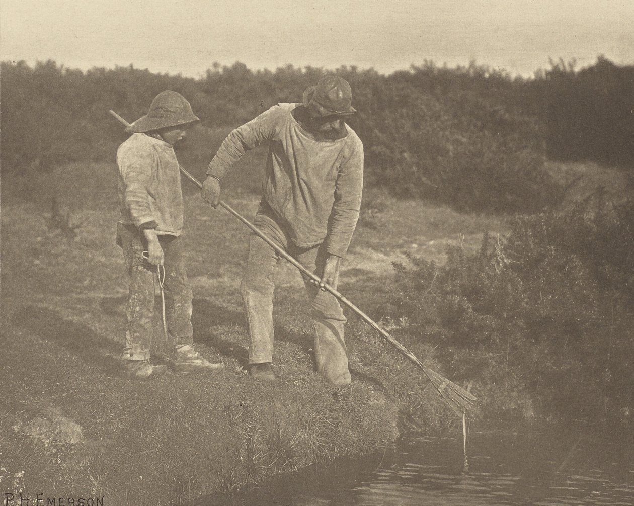 Ankeriaspoiminta Suffolkin vesillä tekijältä Peter Henry Emerson