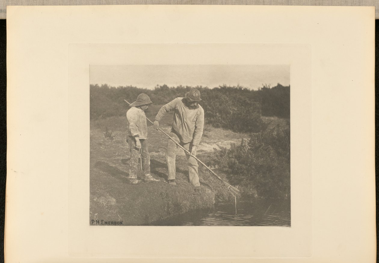 Ankeriaspoiminta Suffolkin vesillä tekijältä Peter Henry Emerson
