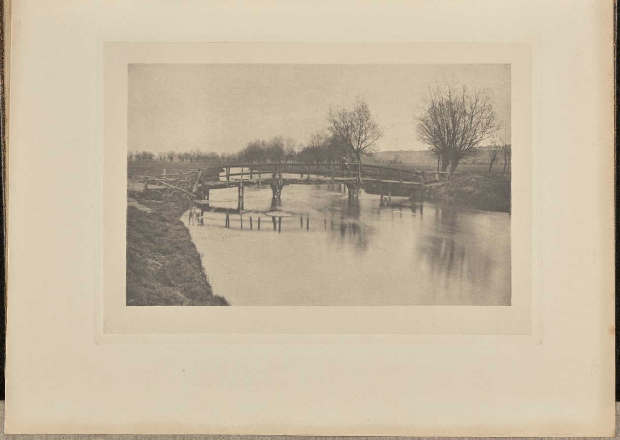 Jalkasilta lähellä Cheshuntia tekijältä Peter Henry Emerson