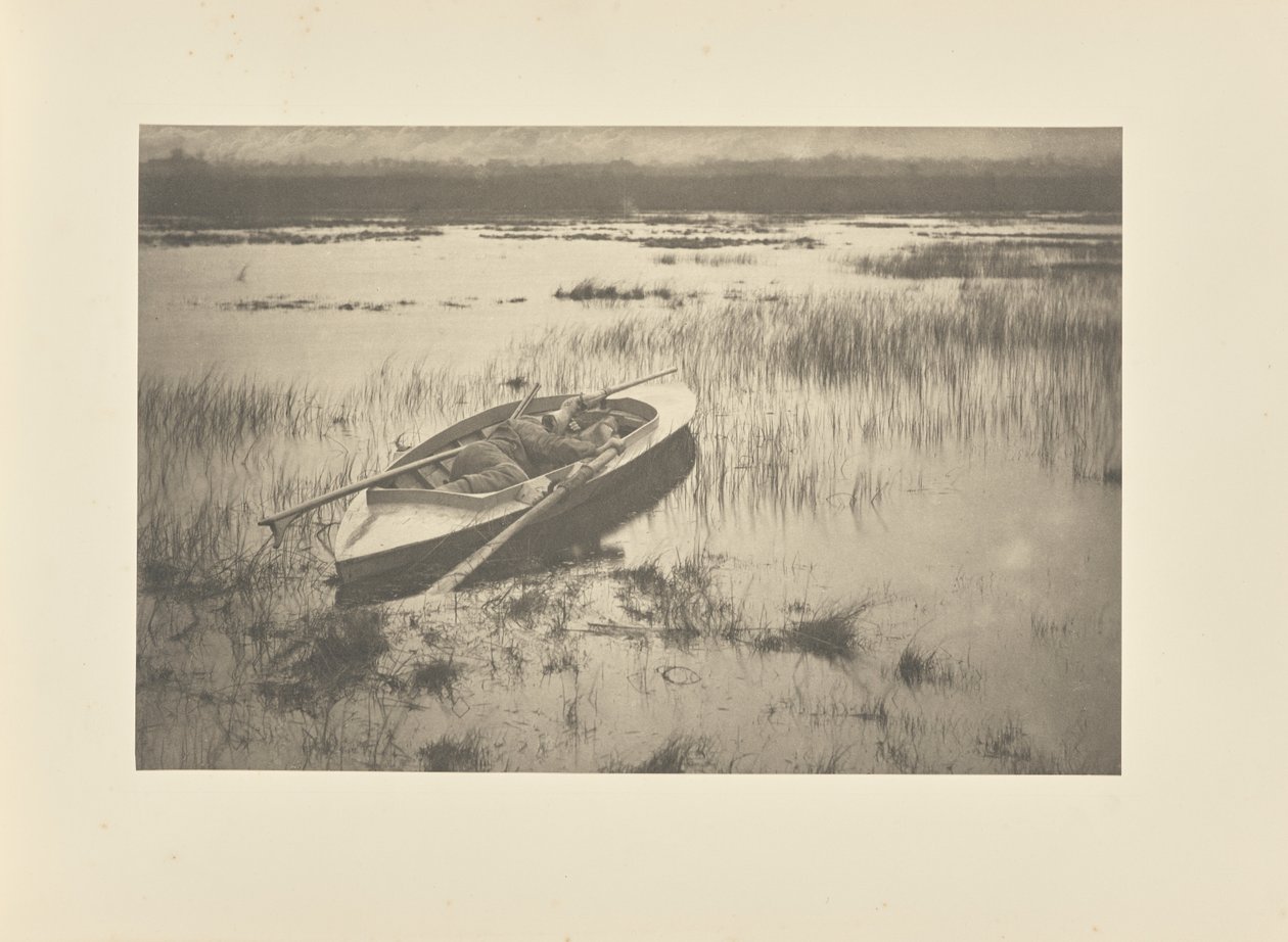 Metsästäjä lähestyy lintuja tekijältä Peter Henry Emerson