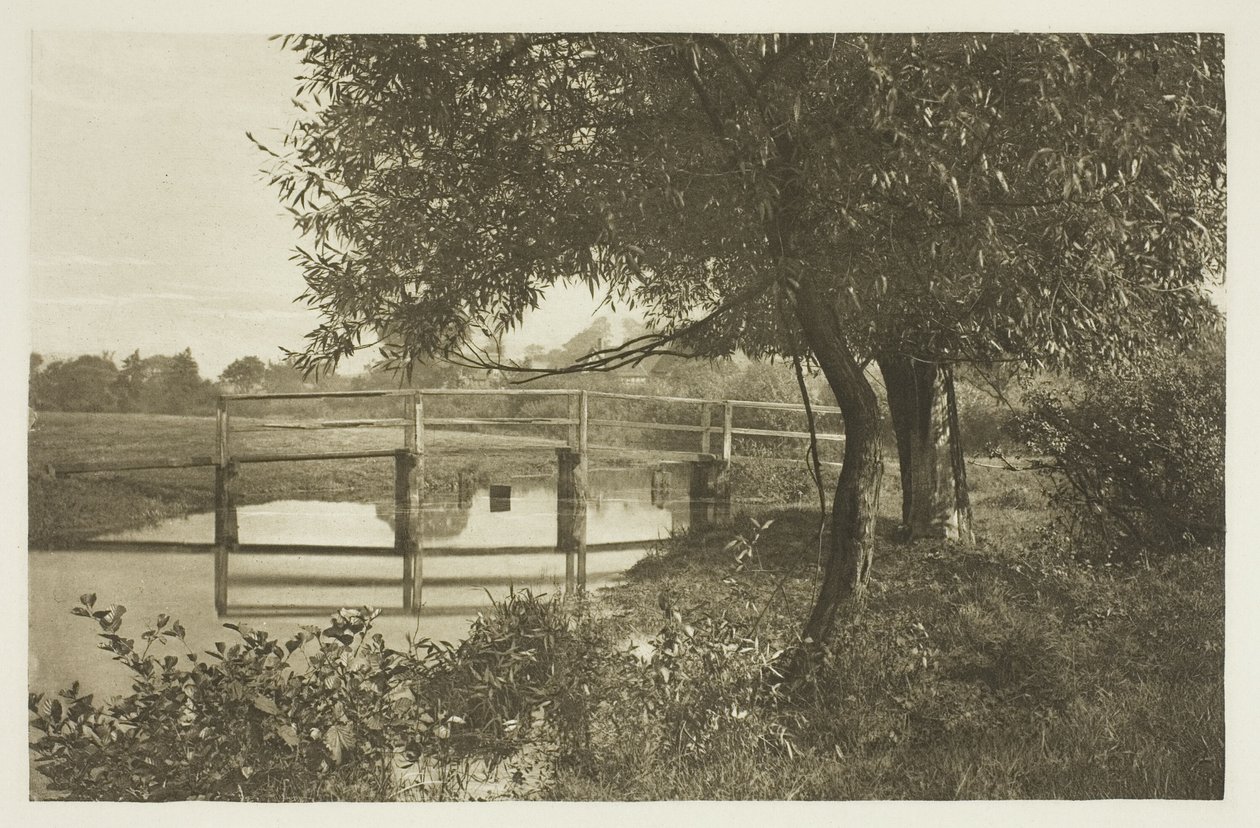 "Kylväjällä", lähellä Waltonin taloa Shallowfordissa. tekijältä Peter Henry Emerson