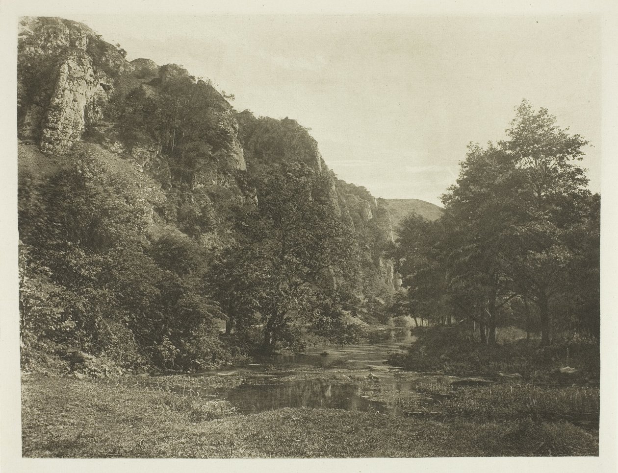 Tissingtonin tornit, Dove Dale tekijältä Peter Henry Emerson