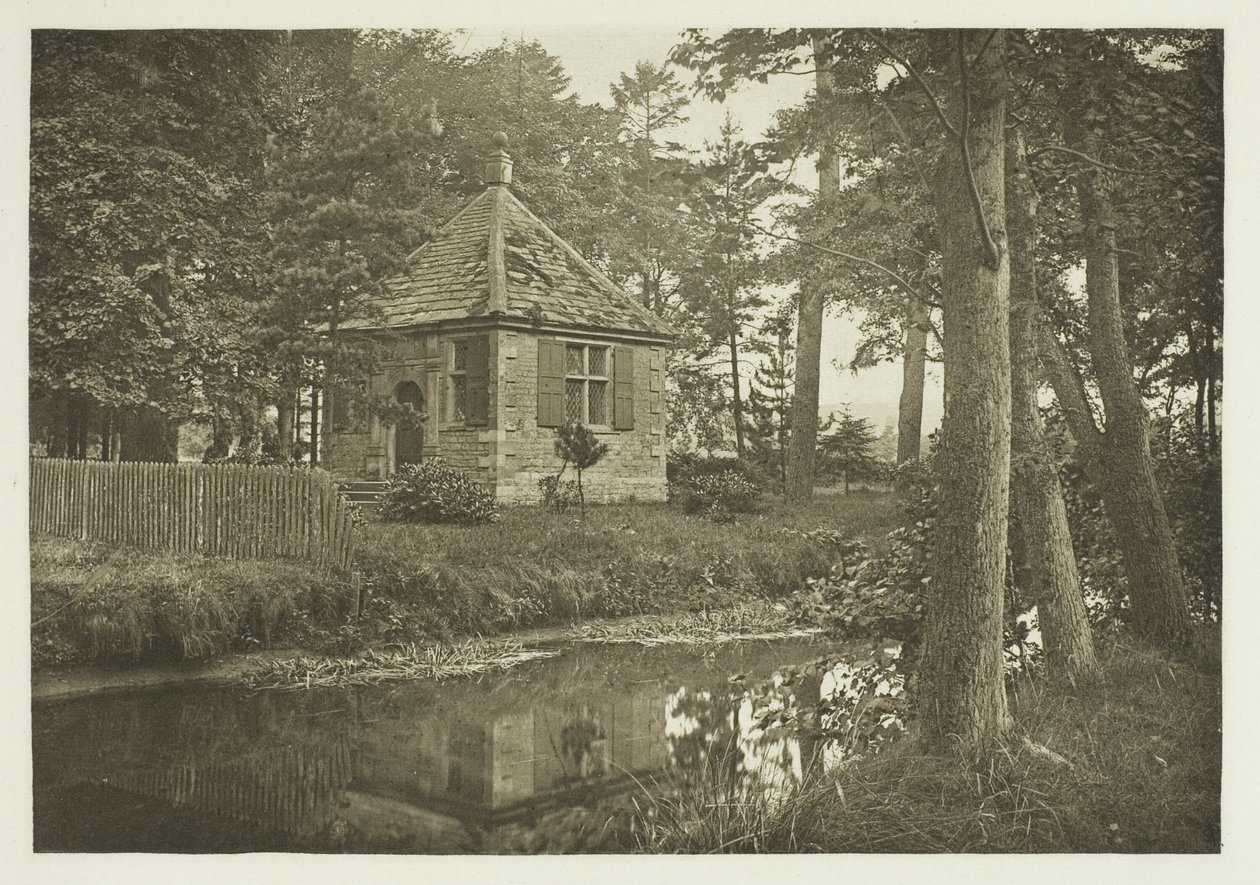 Waltonin ja Cottonin kalastustalo, Beresford Dale tekijältä Peter Henry Emerson