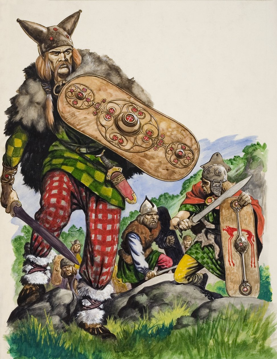 Celtic Warriors (guassi paperille) tekijältä Peter Jackson