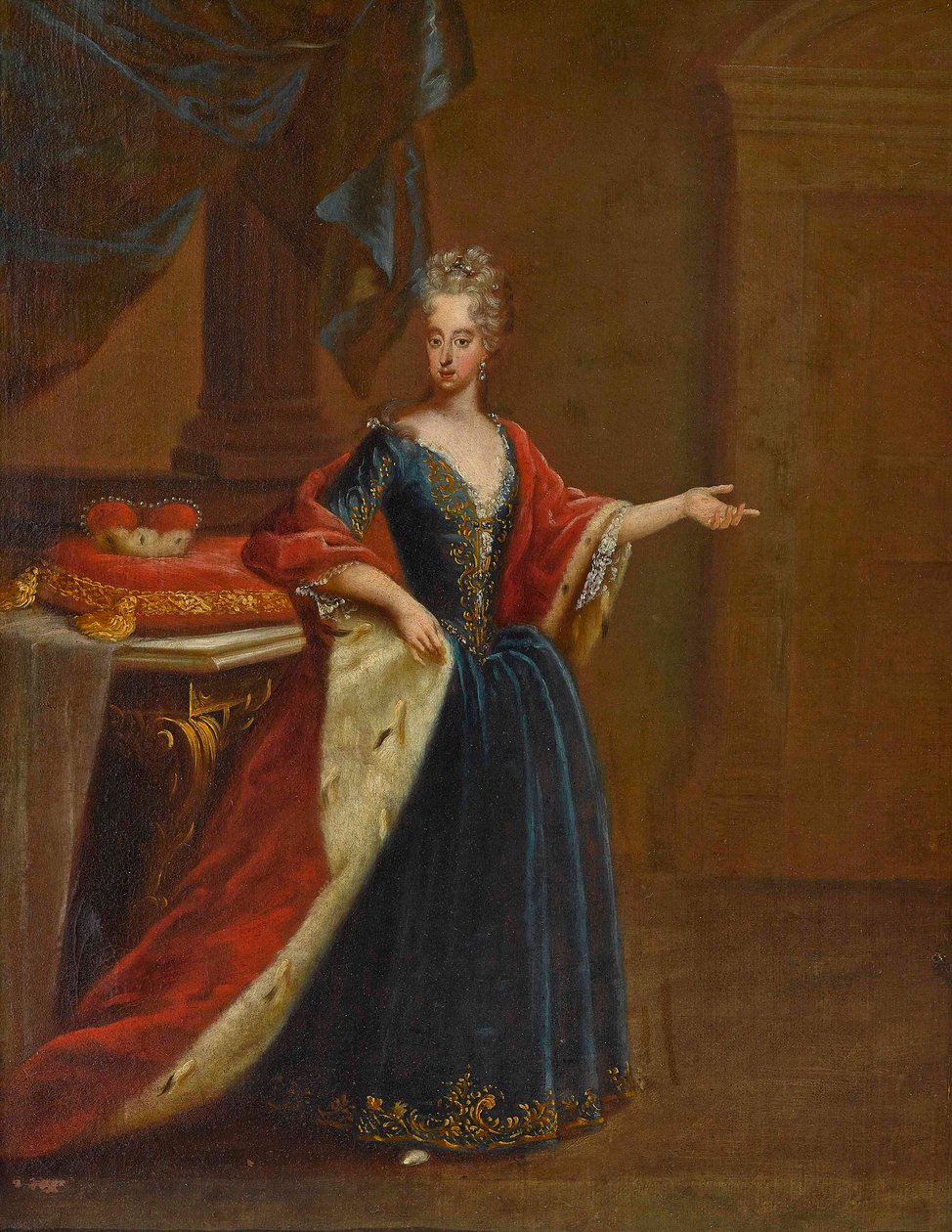 Muotokuva Maria Antoniasta Itävallasta 1669-1692, Baijerin valtionruhtinasta. tekijältä Peter Jacob Horemans