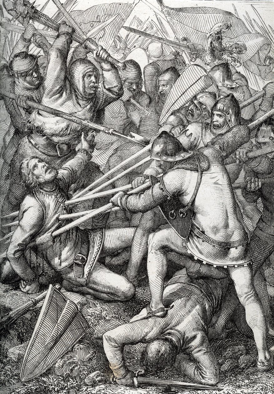 Sempachin taistelu käytiin 9. heinäkuuta 1386 Itävallan herttua Leopold III:n ja vanhan Sveitsin valaliiton välillä. Hän piirsi kynän Anton Zieglerin kirjasta Historische Memorabilian des In-und Auslandes (historialliset muistot). tekijältä Peter Johann Nepomuck Geiger