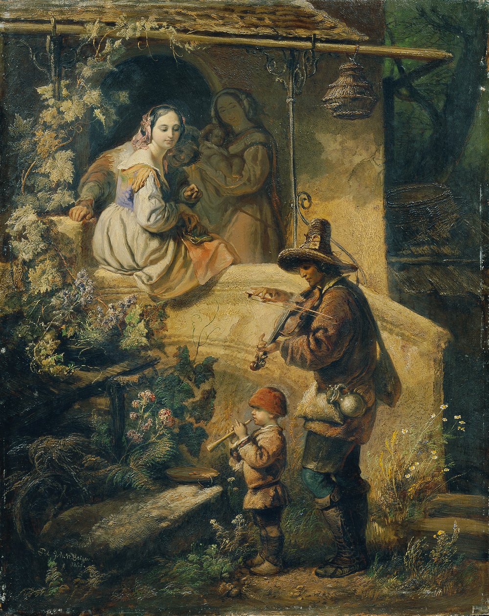 Idylle (italialaiset kerjäläismuusikot) tekijältä Peter Johann Nepomuk Geiger