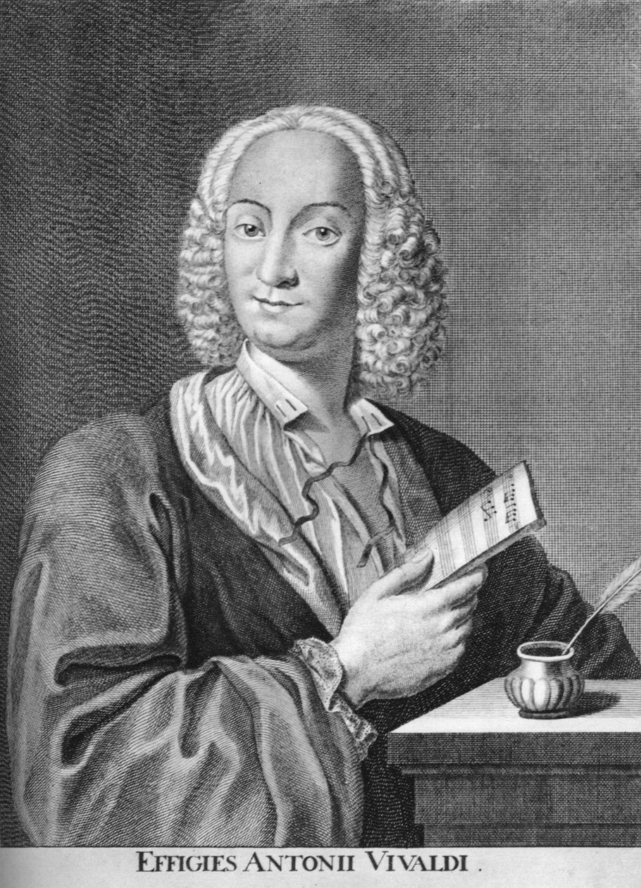Antonio Vivaldi, italialainen barokkisäveltäjä, katolinen pappi ja viulisti, 1725 tekijältä Peter La Cave