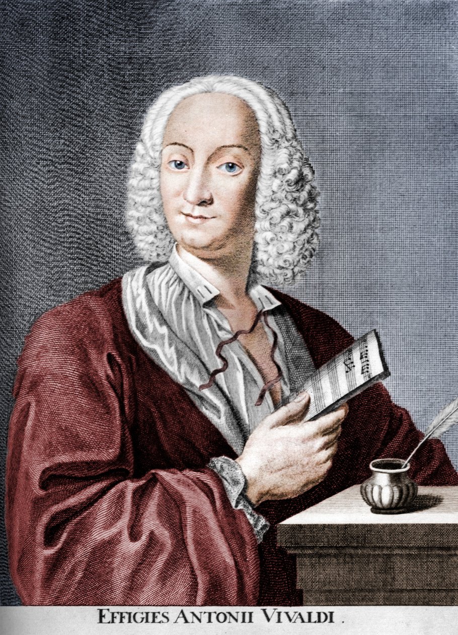 Antonio Vivaldi, italialainen barokkisäveltäjä, katolinen pappi ja viulisti, 1725 tekijältä Peter La Cave