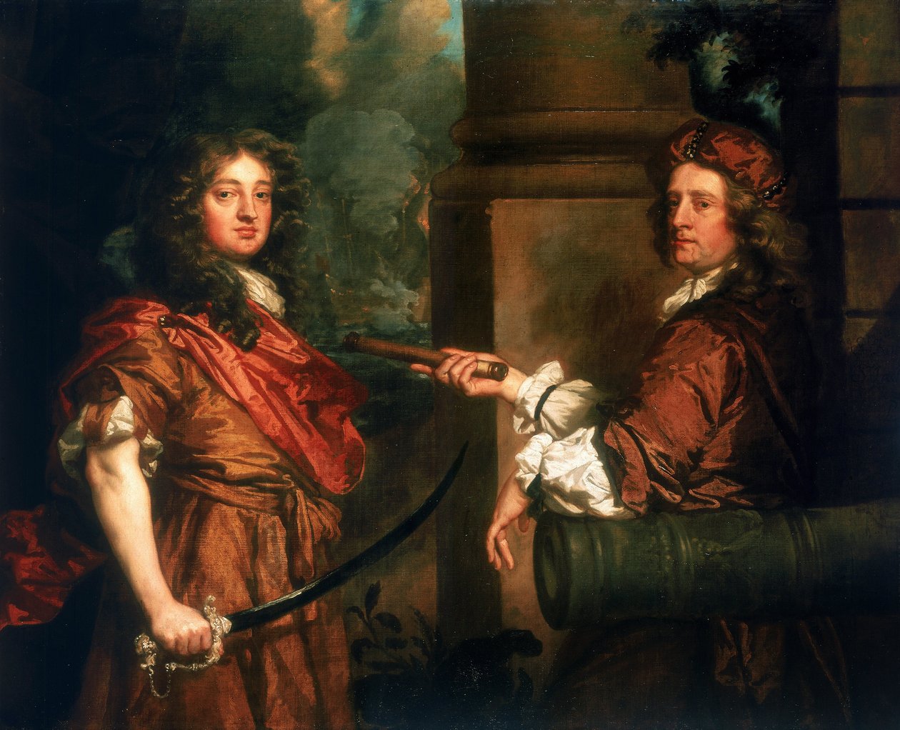 Sir Frescheville Hollesin kaksoismuotokuva tekijältä Peter Lely