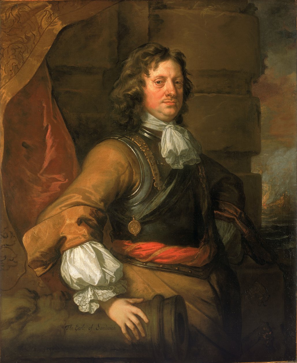 Lowestoftin lippumiehet: Edward Montagu tekijältä Peter Lely