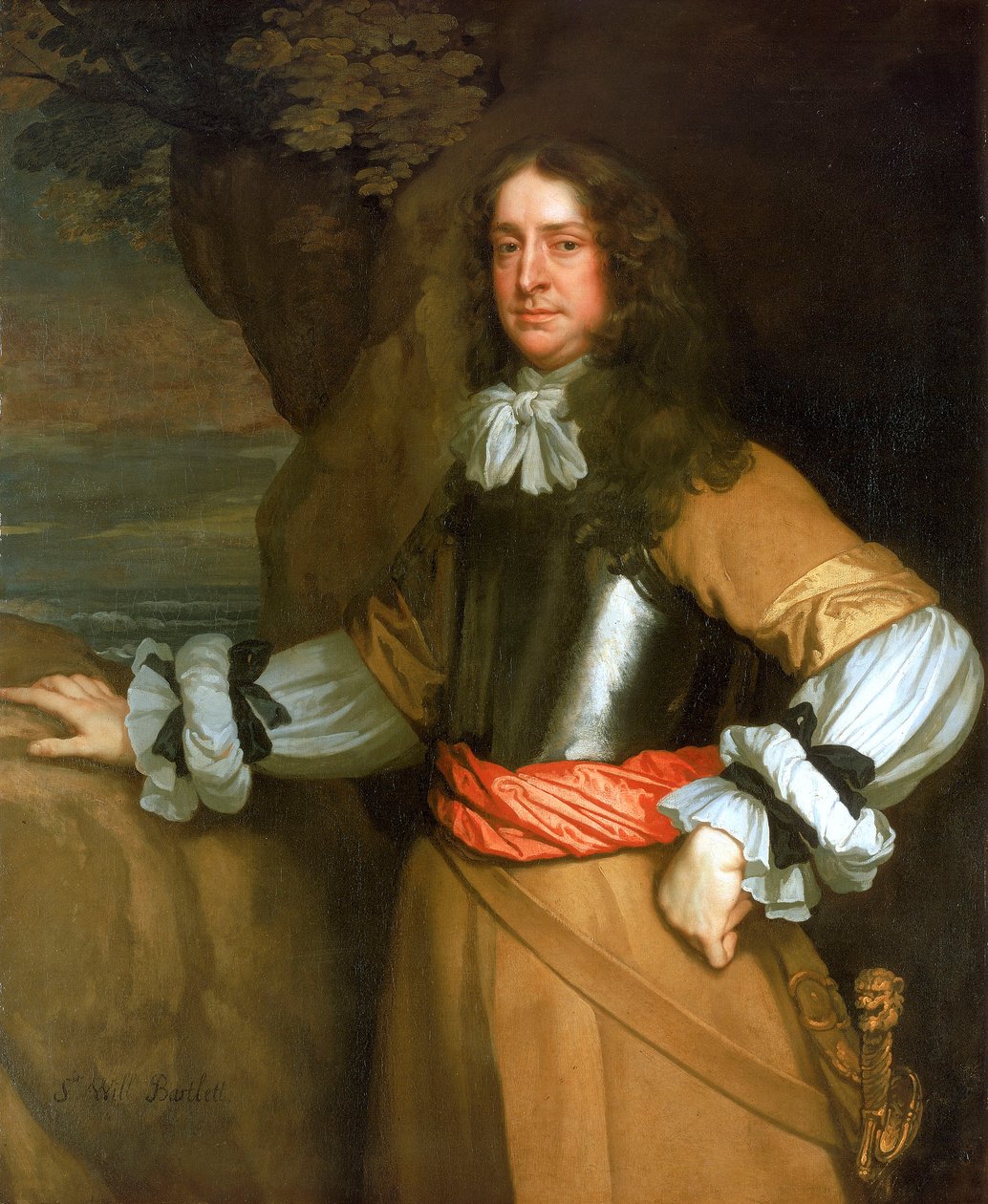 Lowestoftin lippumiehet: Sir William Berkeley (1639-66). tekijältä Peter Lely