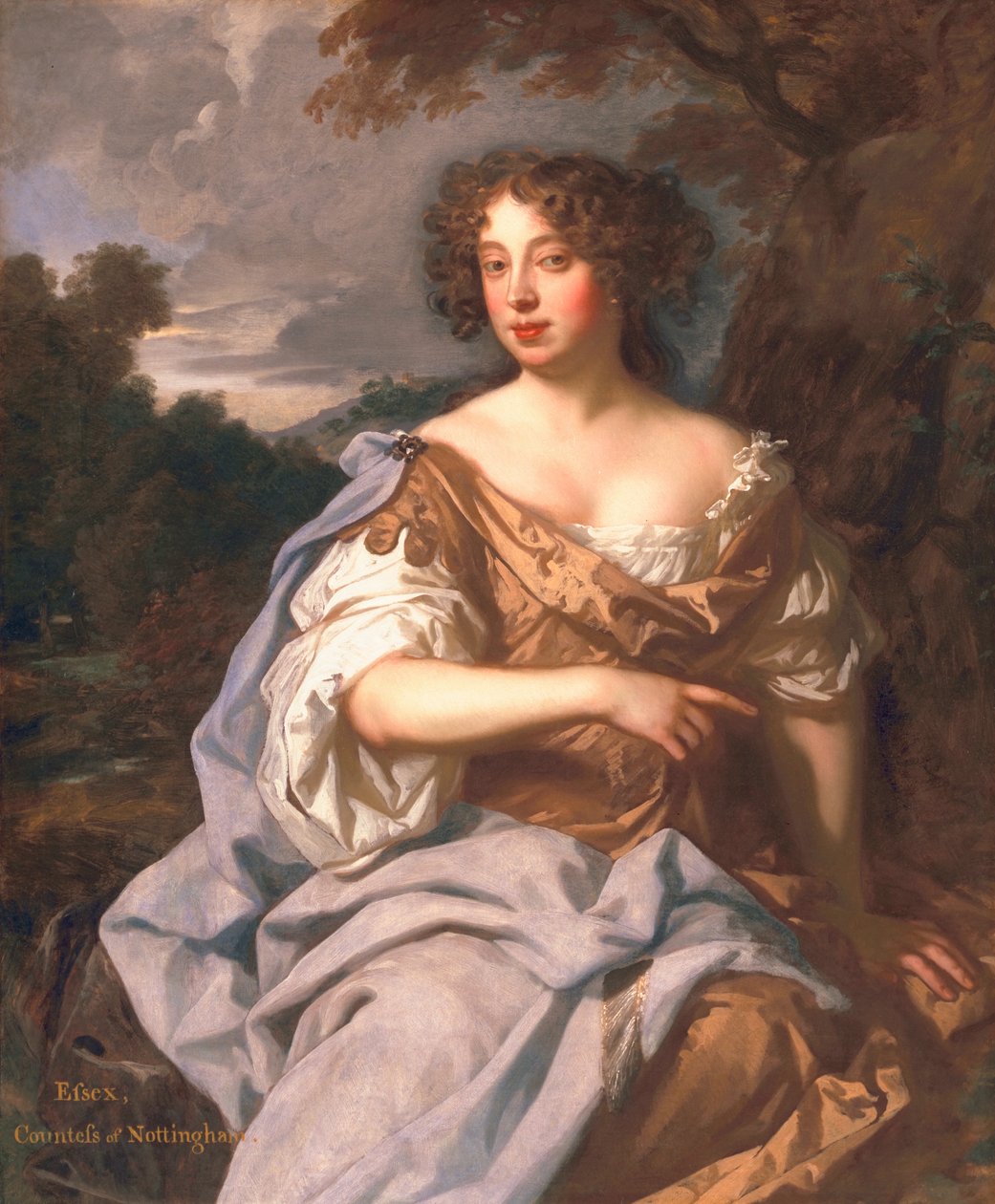 Lady Essex Finch, myöhemmin Nottinghamin kreivitär, n. 1675 tekijältä Peter Lely