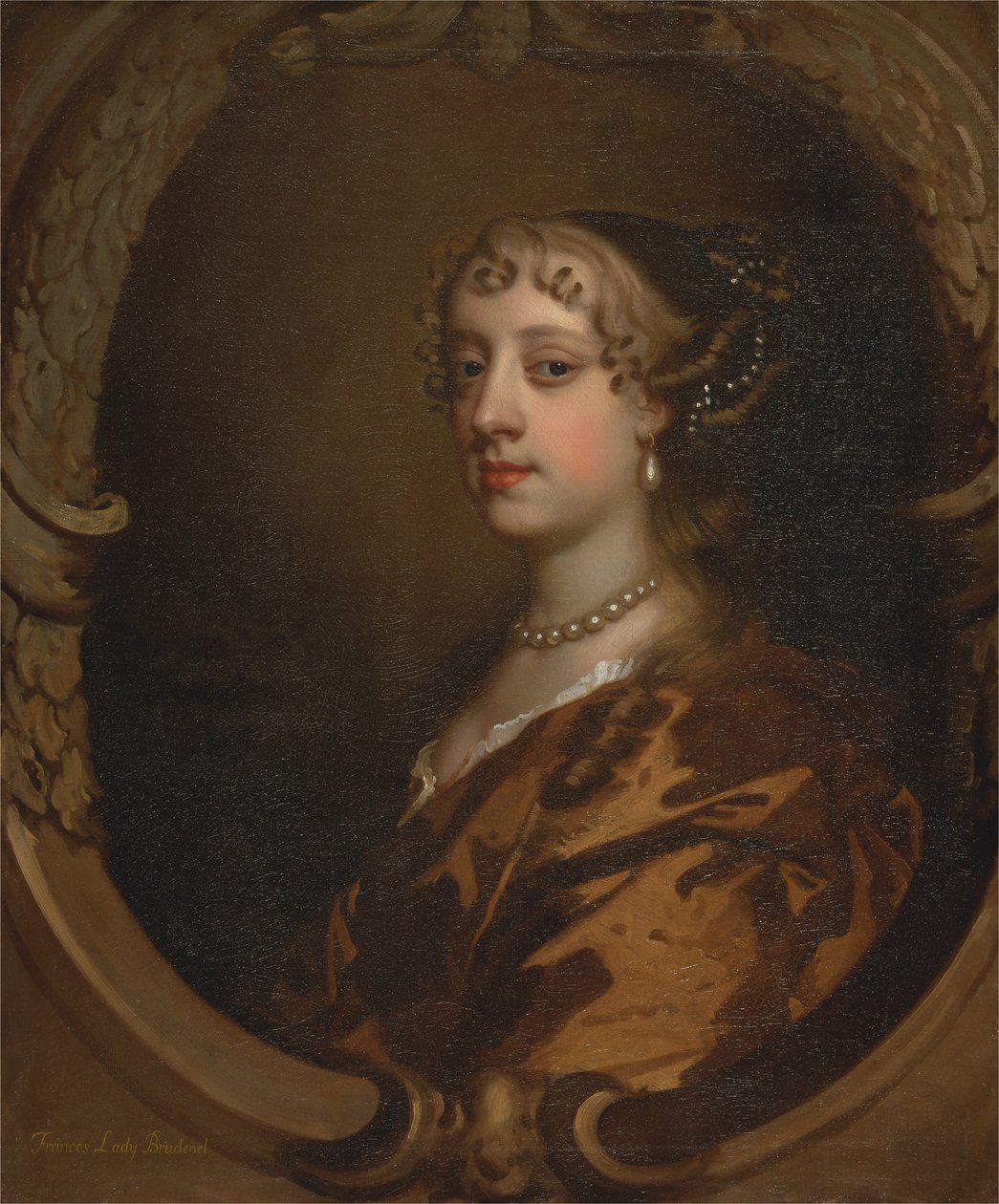 Lady Frances Savile, myöhemmin Lady Brudenell, n. 1668 (öljy kankaalle) tekijältä Peter Lely
