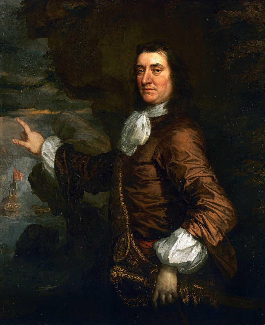 Muotokuva amiraali Sir Thomas Allinista tekijältä Peter Lely