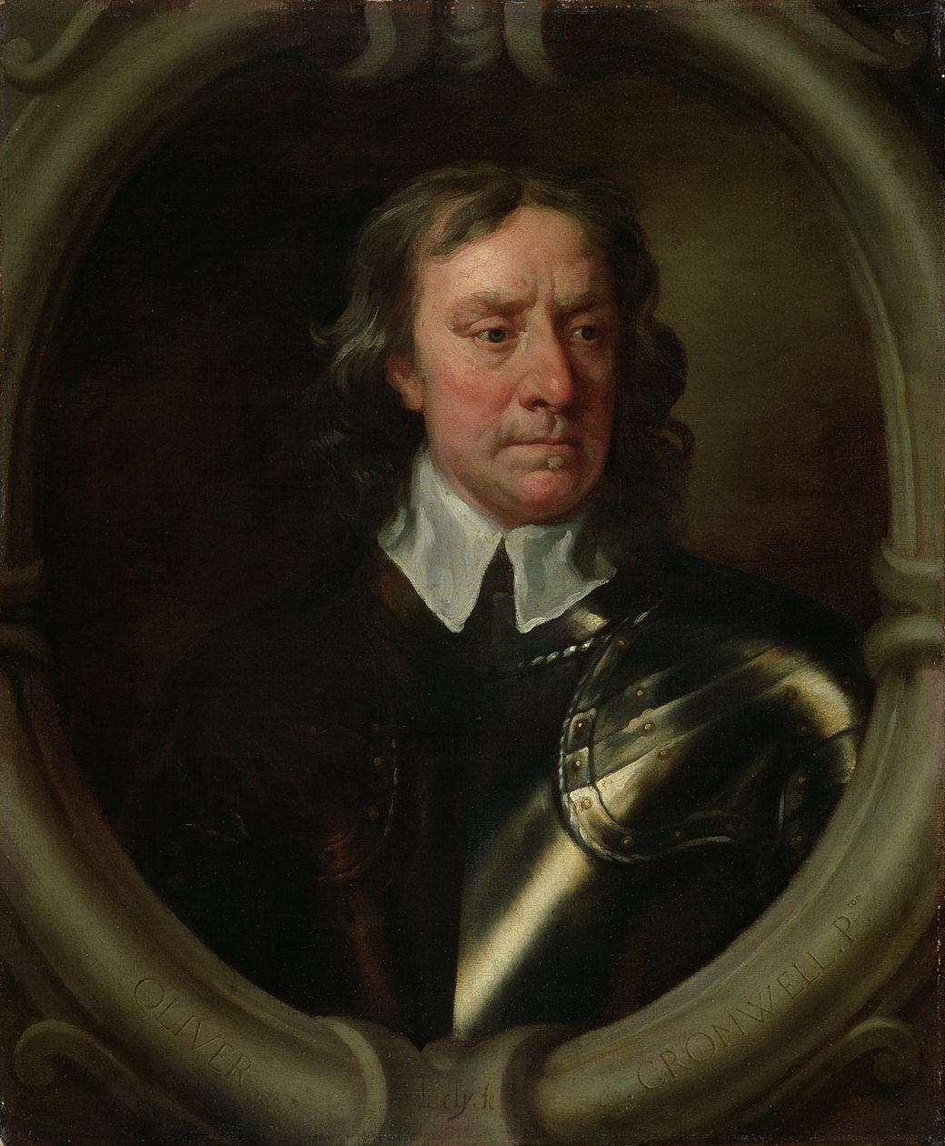 Oliver Cromwellin muotokuva tekijältä Peter Lely