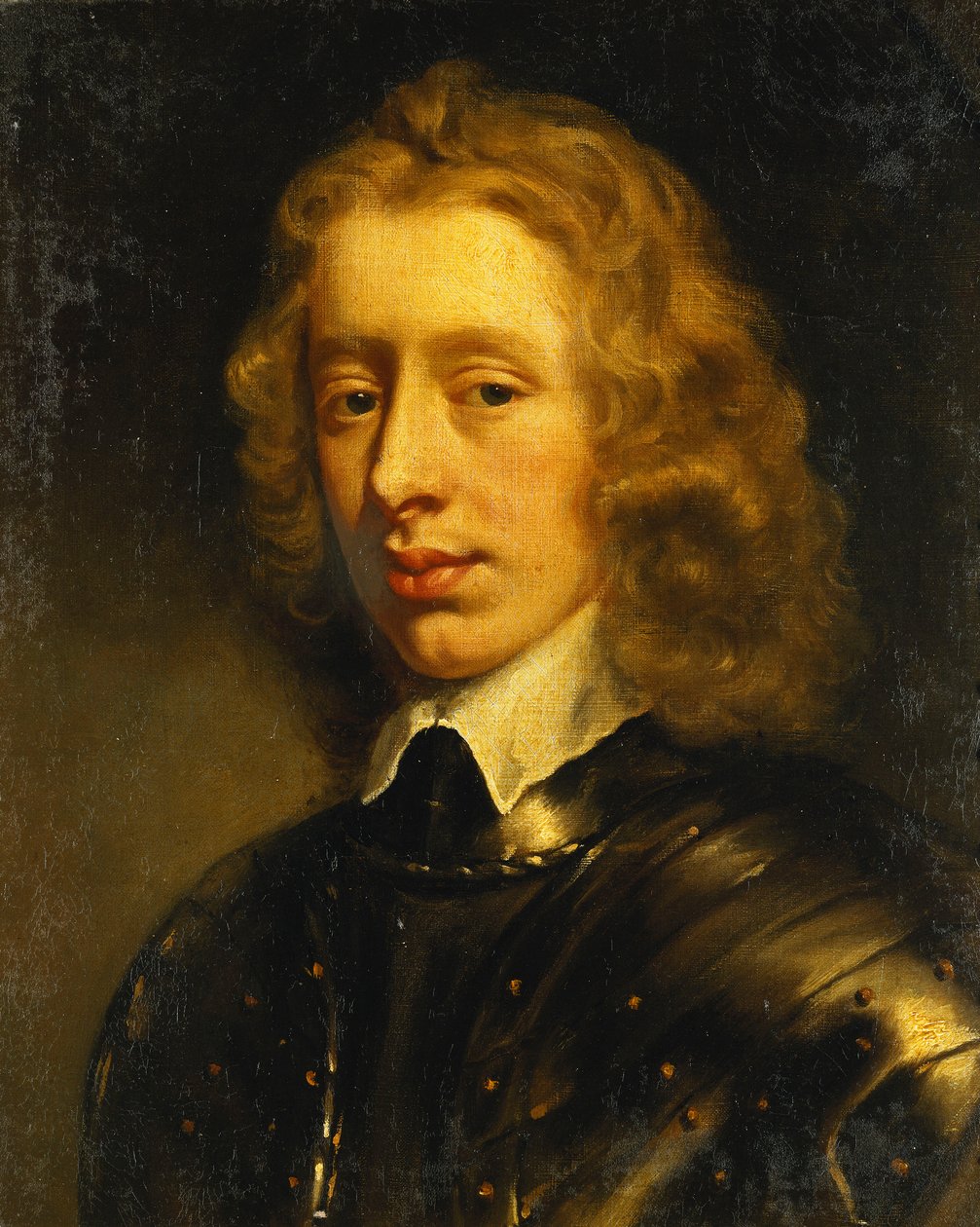 Nuoren herrasmiehen muotokuva, jonka uskotaan olevan Richmondin herttua, rinnan pituus, panssari, n. 1650 tekijältä Peter Lely