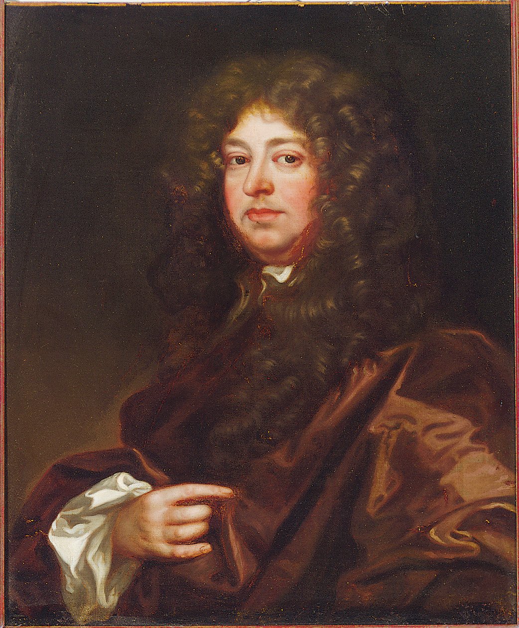 Muotokuva herrasmiehestä ruskeassa kaapussa tekijältä Peter Lely