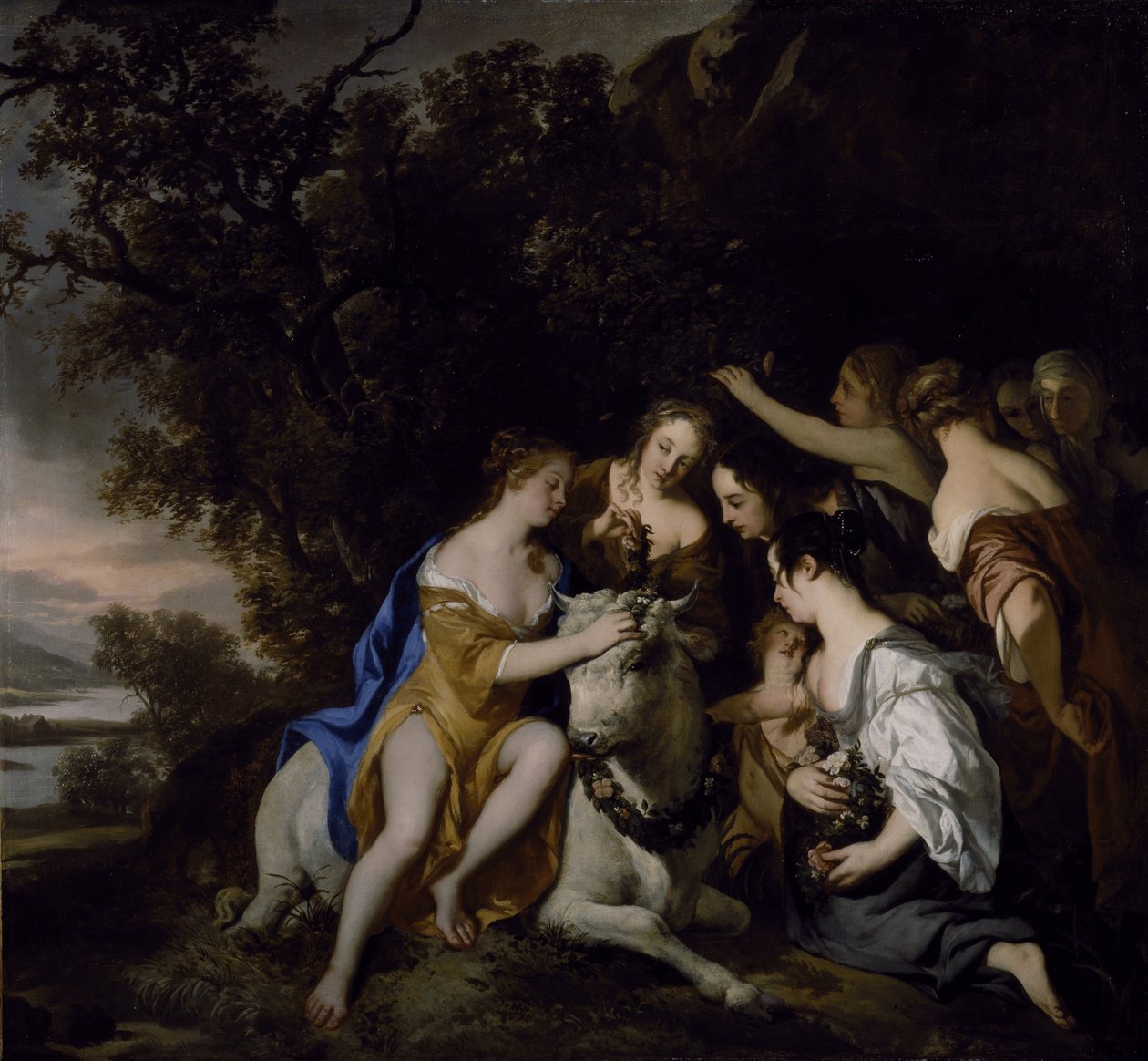 Europan raiskaus (öljy kankaalle) tekijältä Peter Lely
