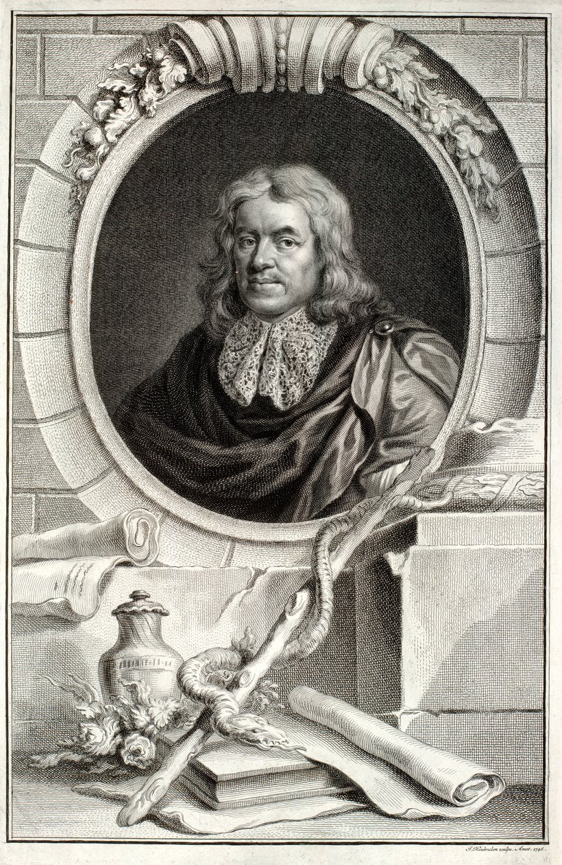 Thomas Sydenham, kaiverrettu Jacobus Houbraken (1698-1780), julkaistu Amsterdamissa, 1746 tekijältä Peter Lely