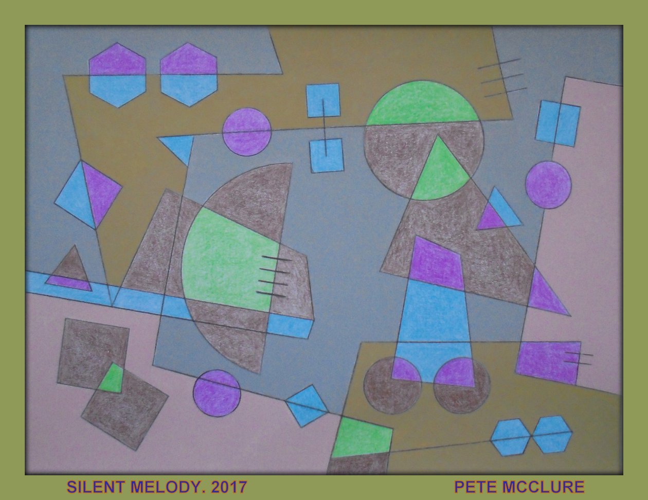 HILJAINEN MELODIA, 2017, AKRYYLI PAPERILLE tekijältä Peter McClure