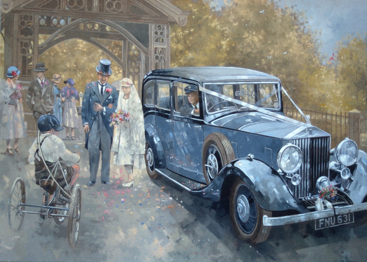 1930-luvun maalaishäät (öljy kankaalle) tekijältä Peter Miller