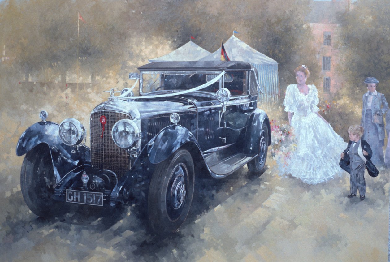 Bentley and Bride (öljy kankaalle) tekijältä Peter Miller