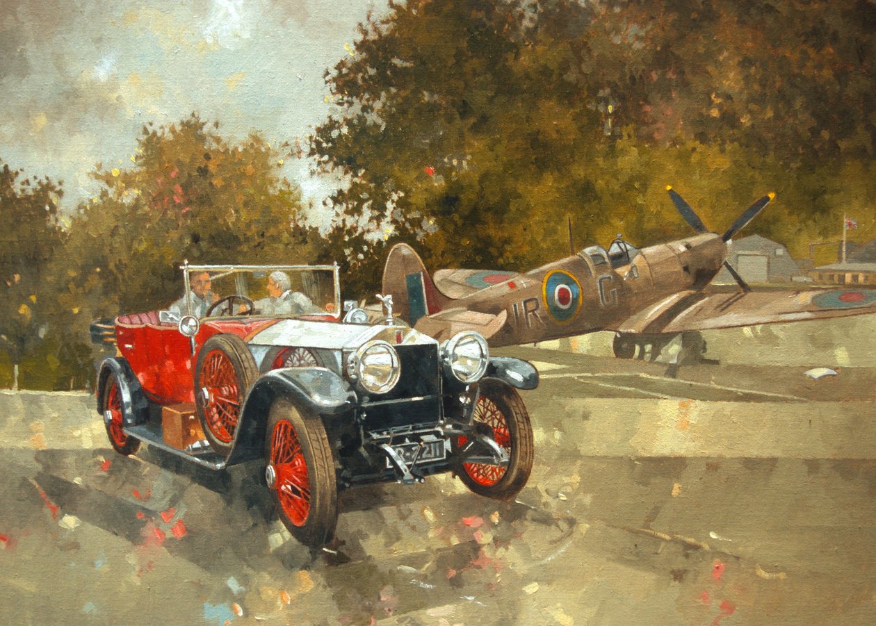 Ghost and Spitfire (öljy kankaalle) tekijältä Peter Miller