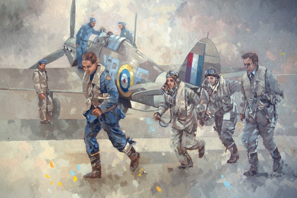 Hurricane Scramble (öljy kankaalle) tekijältä Peter Miller