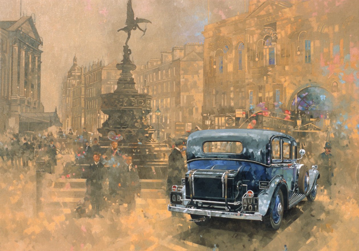 Phantom in Piccadilly (öljy kankaalle) tekijältä Peter Miller