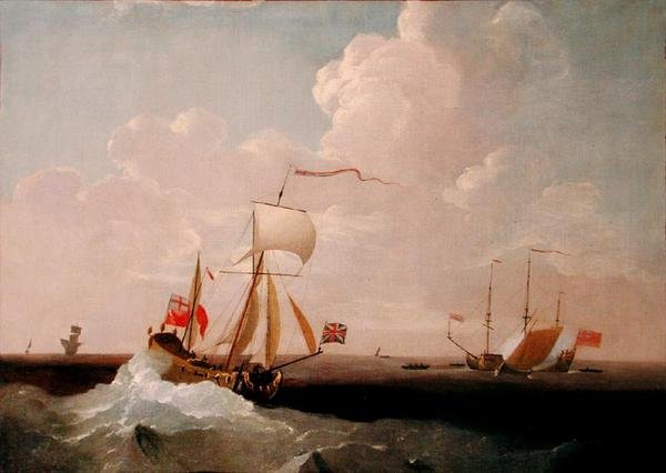 Royal Yacht (öljy kankaalle) tekijältä Peter Monamy