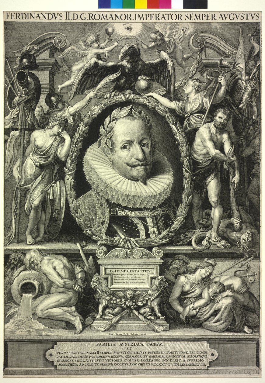 Pyhän Rooman keisari Ferdinand II tekijältä Peter Paul (after) Rubens