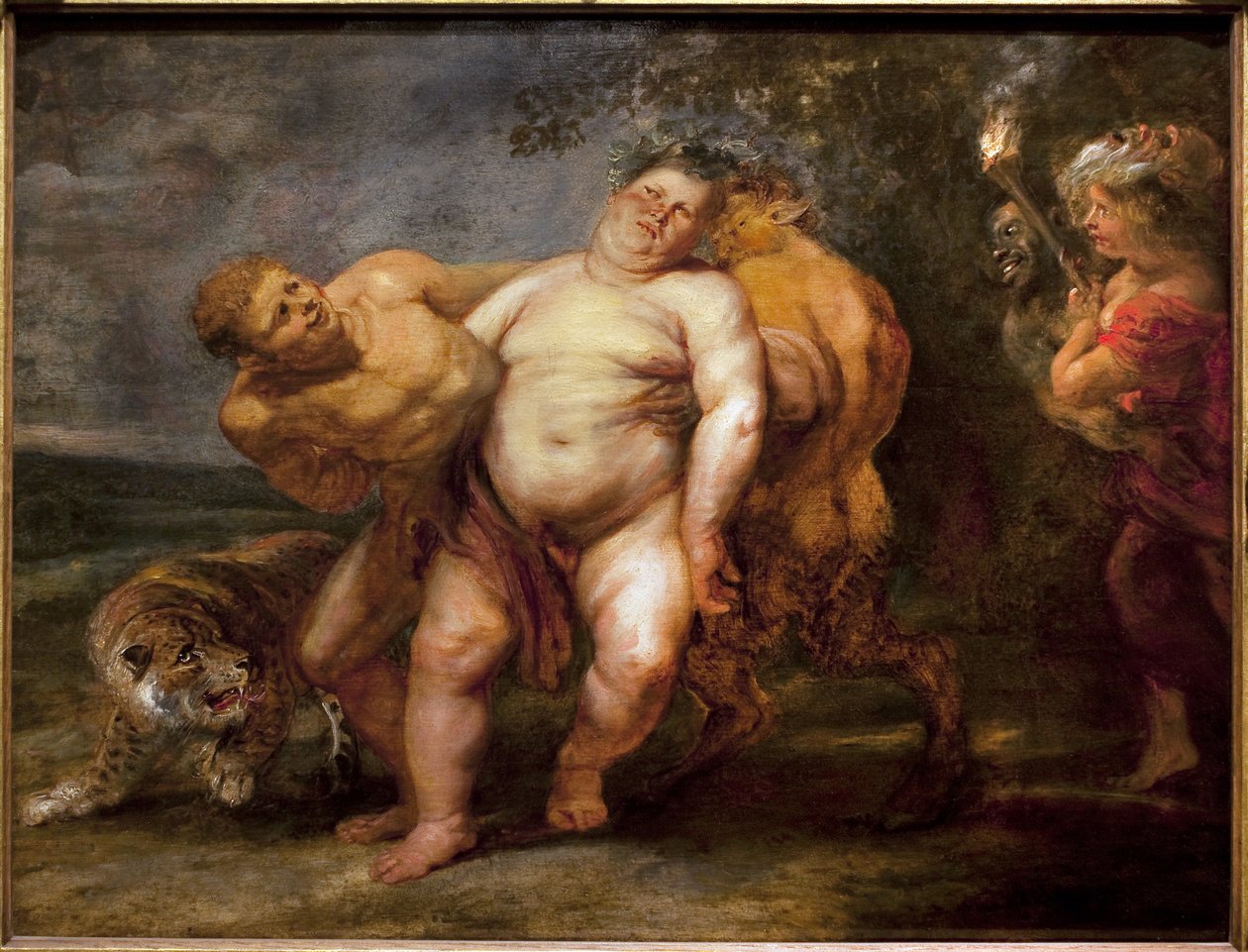 Silene humalassa. Maalaus Pierre Paul Rubensin (1577-1640) seurueesta, öljy puulle, 1600-luvun puoliväli. Kuvataidemuseo Angersissa. tekijältä Peter Paul (circle of) Rubens