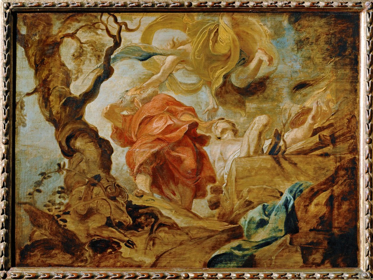 Aabraham uhraa Iisakin tekijältä Peter Paul Rubens