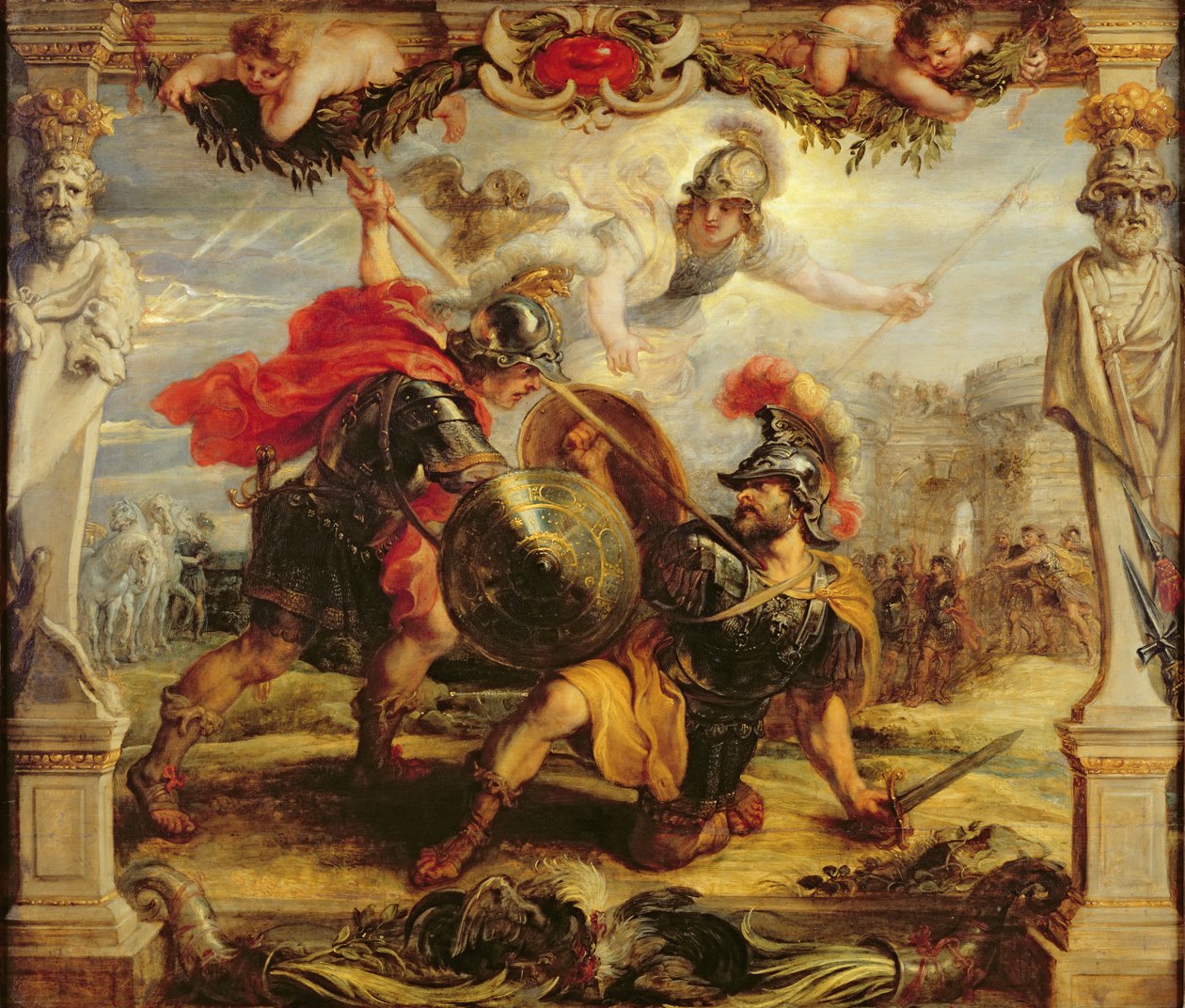 Akhilleus voitti Hektorin, 1630-32 tekijältä Peter Paul Rubens
