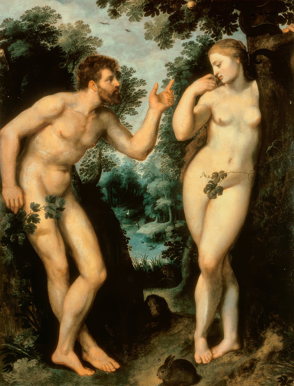 Aadam ja Eeva tiedon puun alla tekijältä Peter Paul Rubens