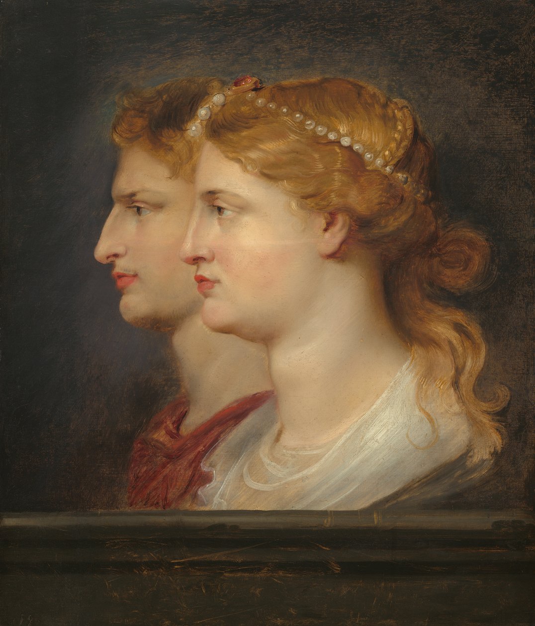 Agrippina ja Germanicus, n.1614 (öljy paneelille) tekijältä Peter Paul Rubens
