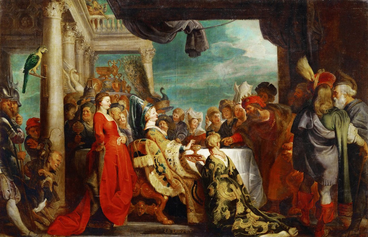 Alboin (versiot 530-572) ja Rosemonde (morte 572) - Alboin ja Rosamund - Pieter Paul Rubens (1577-1640). Öljy kankaalle, c. 1615. Mitat : 132x202 cm. Taidehistoriallinen museo, Vienne tekijältä Peter Paul Rubens