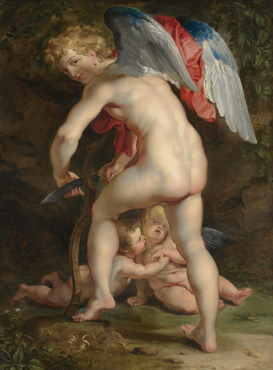 Amor veistää jousta tekijältä Peter Paul Rubens