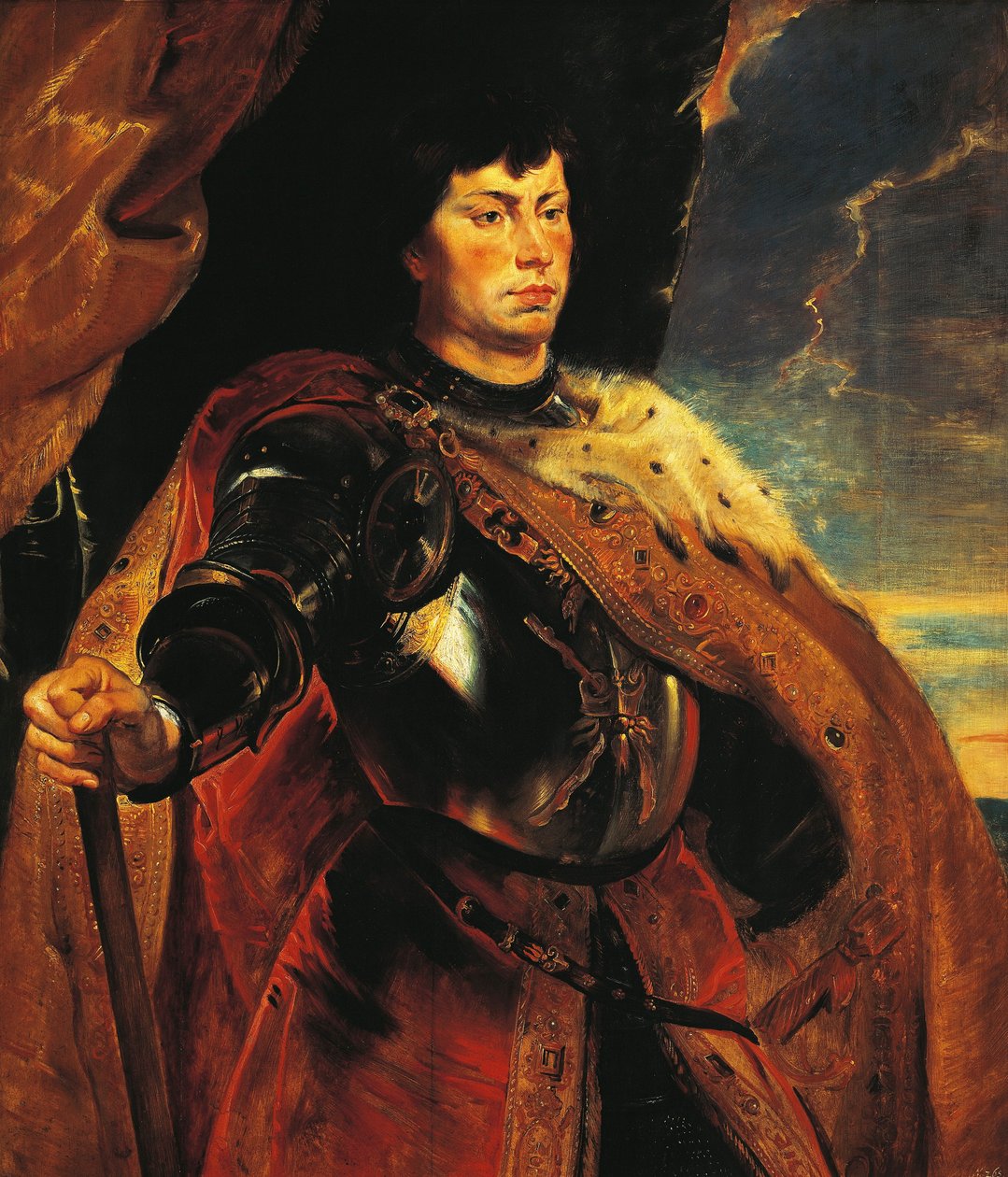Itävalta, Wien, Kaarle Ihottuman muotokuva, Burgundin herttua (1433-1477) tekijältä Peter Paul Rubens