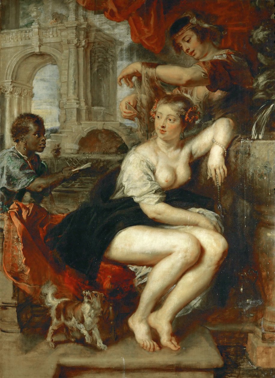 Bathsheba at Her Bath, n. 1635. tekijältä Peter Paul Rubens