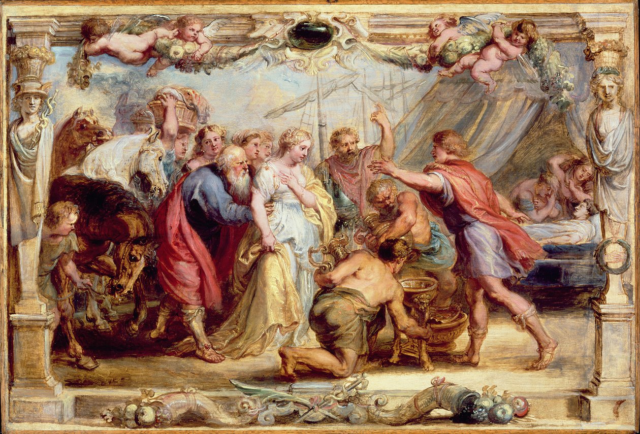 Huonekalut ja erilaiset esineet 1100- ja 1300-luvuilta tekijältä Peter Paul Rubens