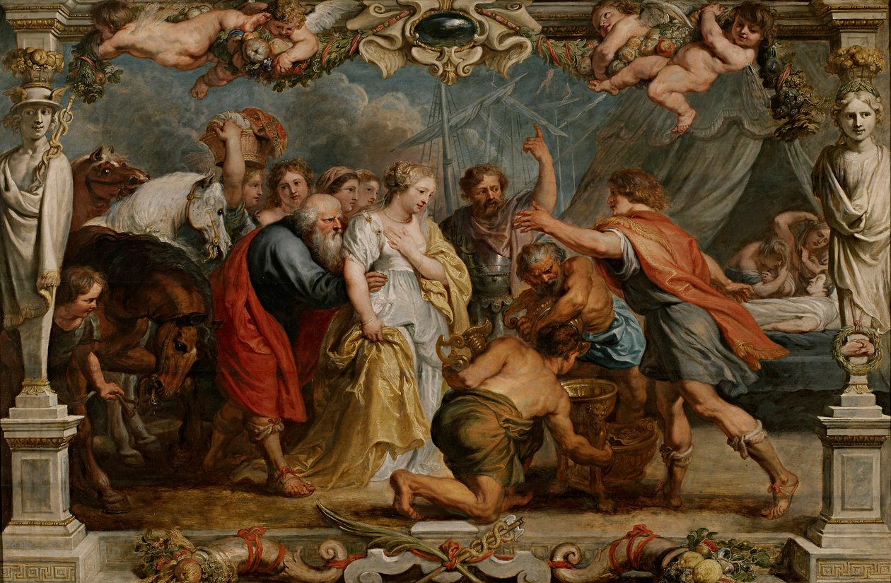 Briseis palautetaan Akillekselle tekijältä Peter Paul Rubens