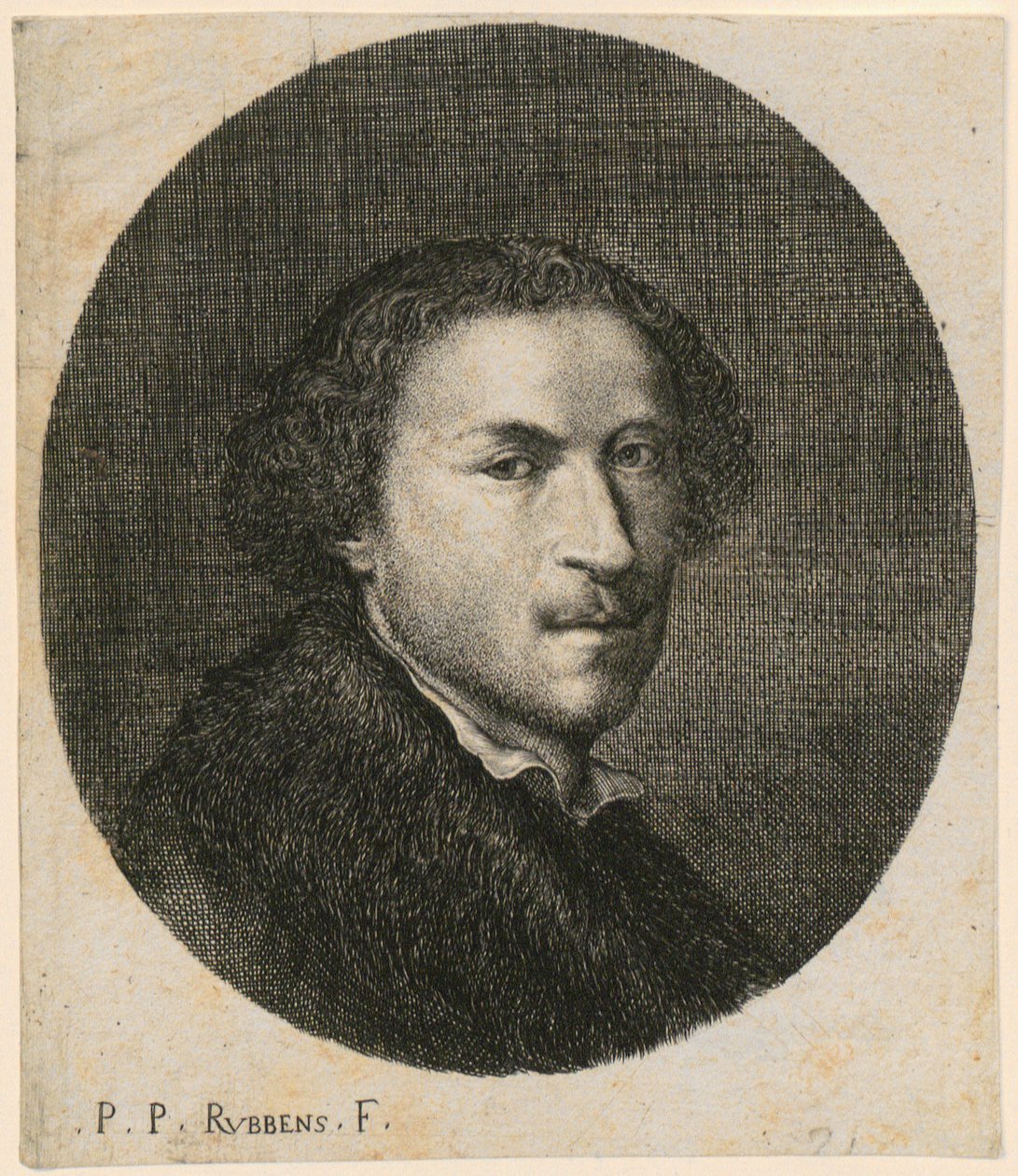 Miehen rintakuva, kolmen neljäsosan näkymä oikealle tekijältä Peter Paul Rubens