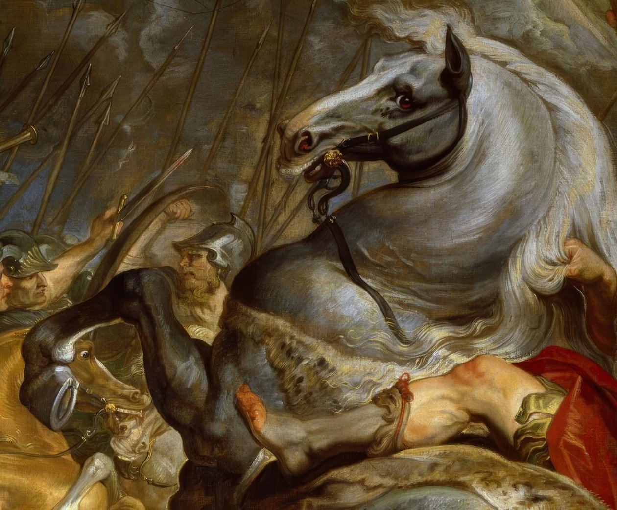 D. Mus, Schlacht / Gem. v. Rubens, Detail tekijältä Peter Paul Rubens