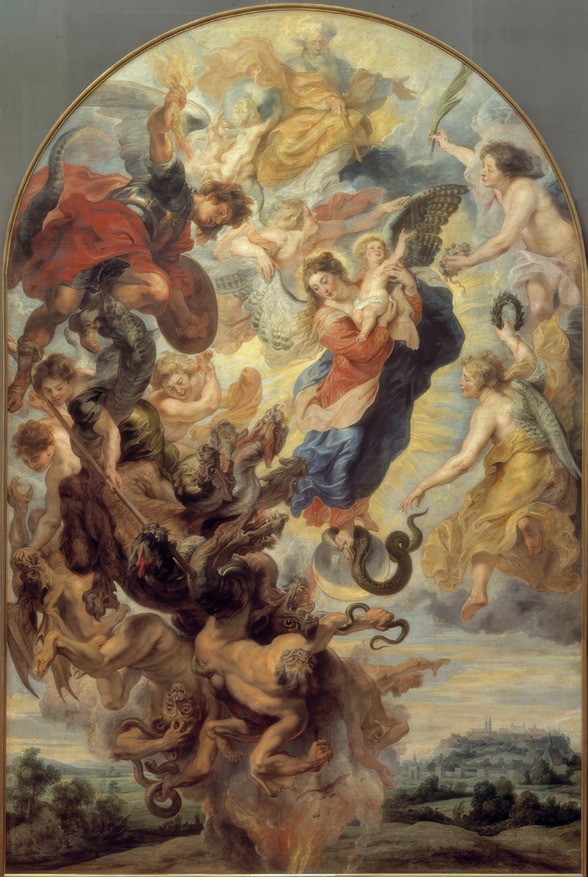 Das apokalyptische Weib tekijältä Peter Paul Rubens