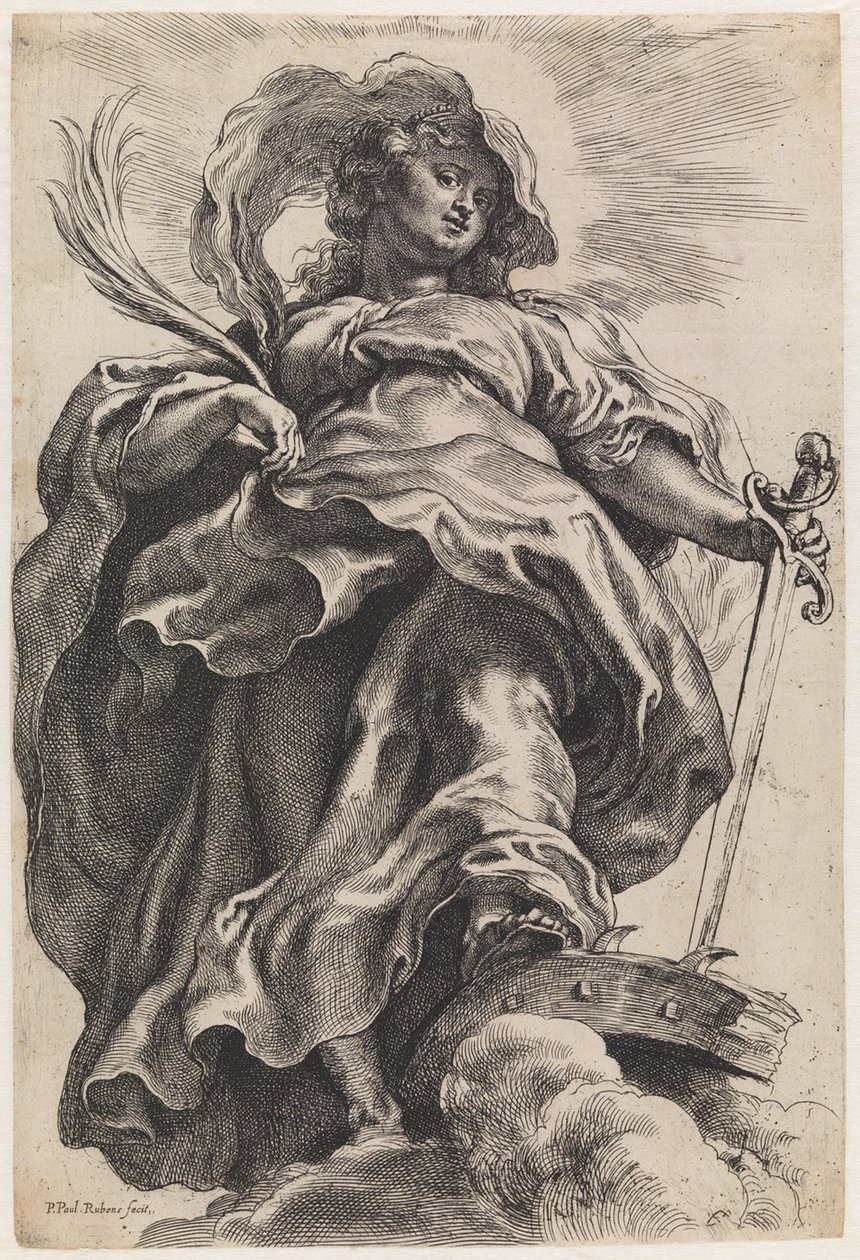 Pyhä Katariina tekijältä Peter Paul Rubens