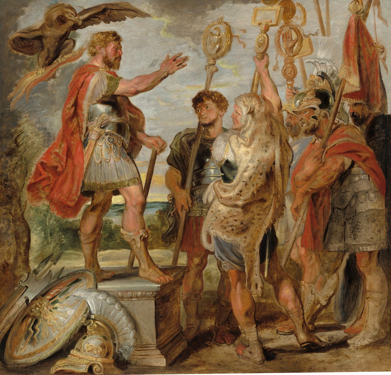 Decius Mus puhuu legiooneille, luultavasti 1616. tekijältä Peter Paul Rubens