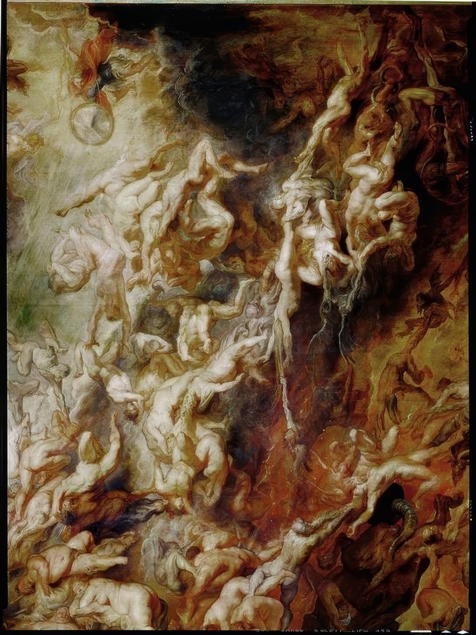 Der Höllensturz der Verdammten tekijältä Peter Paul Rubens